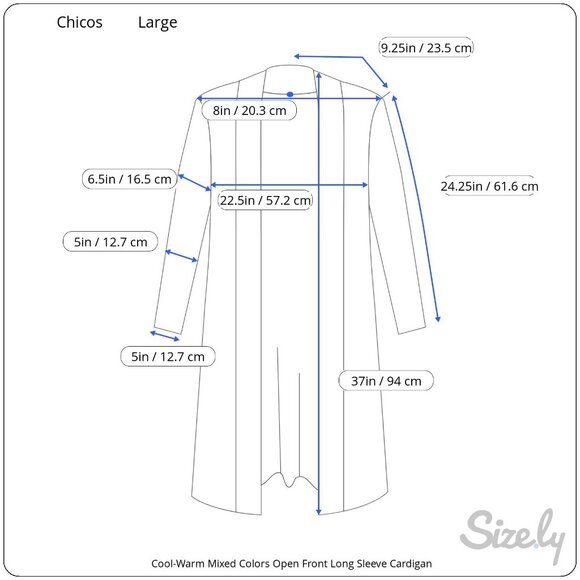 Chicos Cool Warm Mixed Paisley Print Open Front Long Sleeve Cardigan Large - Picture 11 of 11